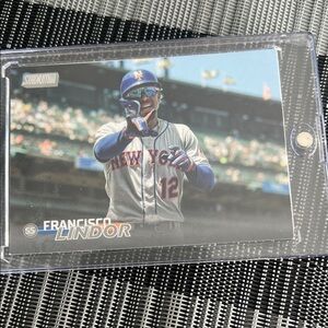 Topps Baseball Trading Card - Blue and Gray Design